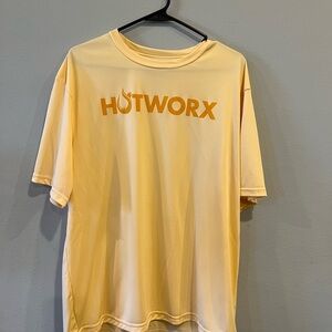 Hotworx Men's Short Sleeve Performance Tee in peach